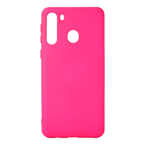 Capa de Silicone Macio para Samsung Galaxy A21 Rosa